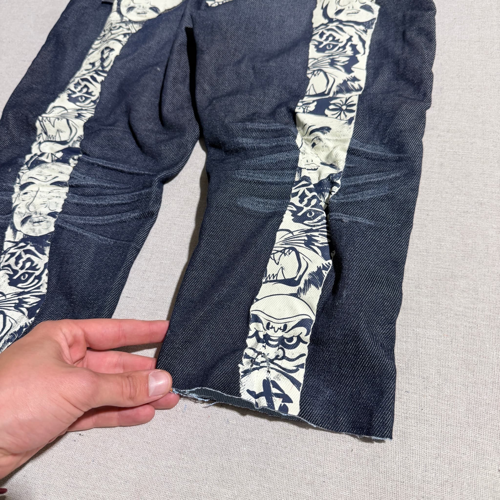 Evisu Daruma And Tiger Print Denim Jeans Blue Size 29 — photo 2 of 8