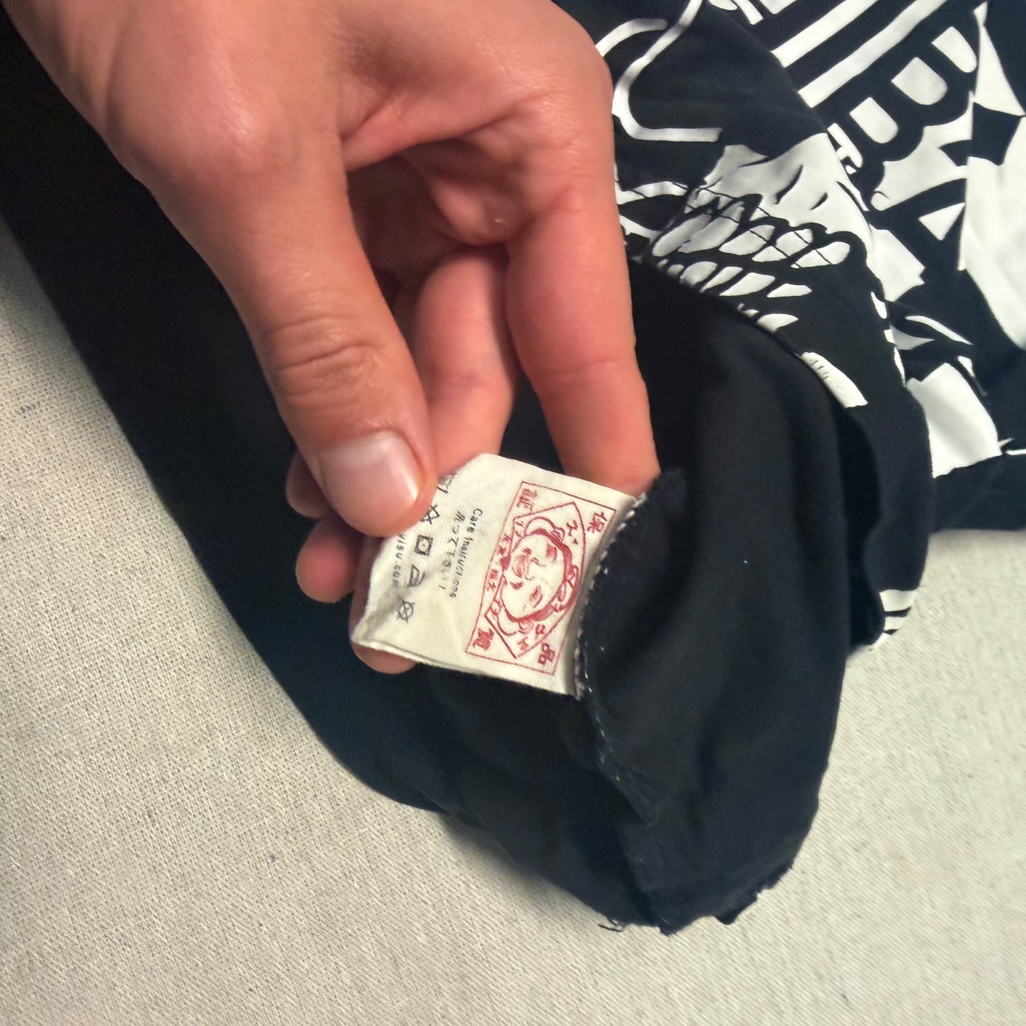 Evisu Ichiban Tokyo All-Over Print Graphic T-Shirt Black White XL — photo 3 of 8
