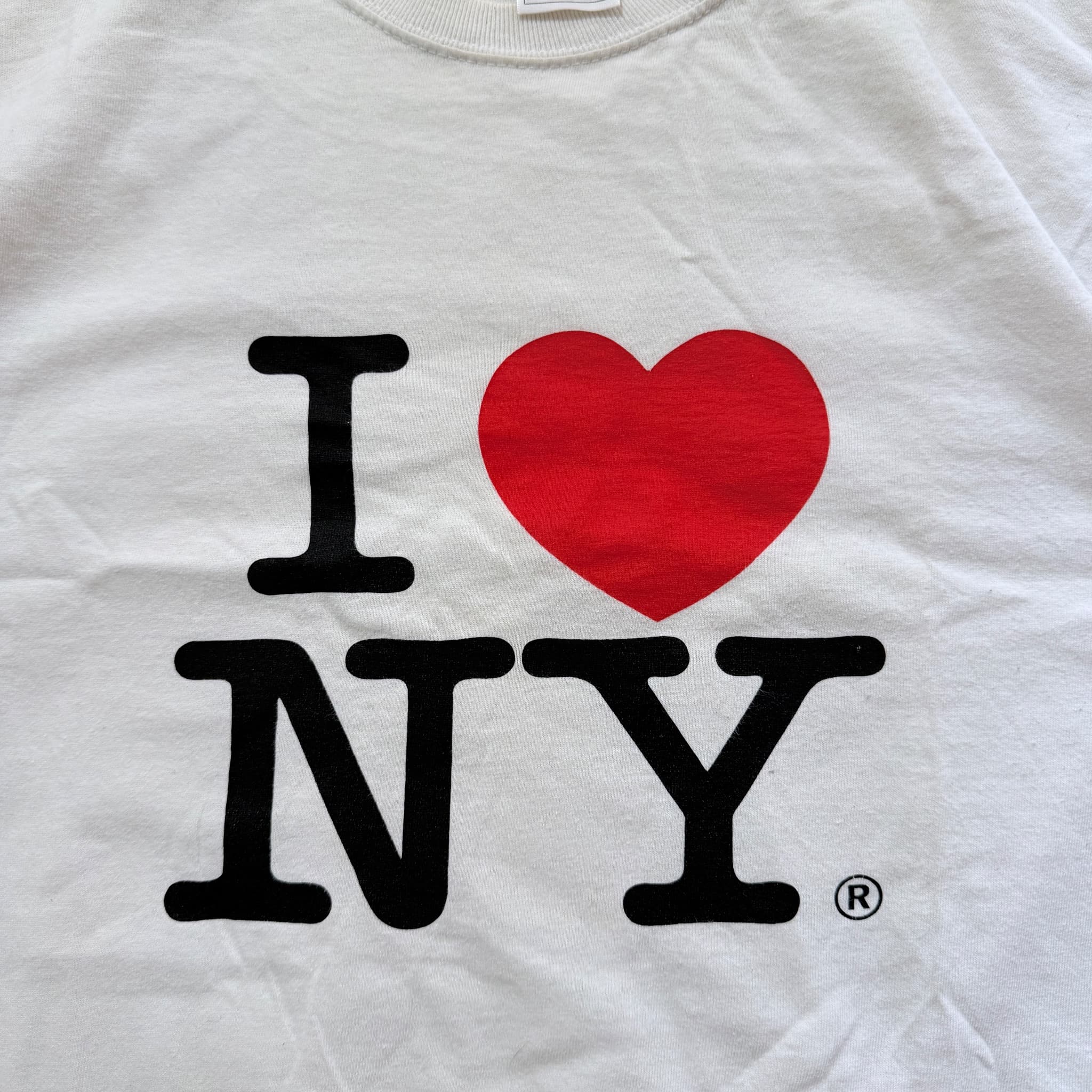 Fruit Of The Loom I Love NY T-Shirt White Graphic Tee Size M — photo 5 of 6