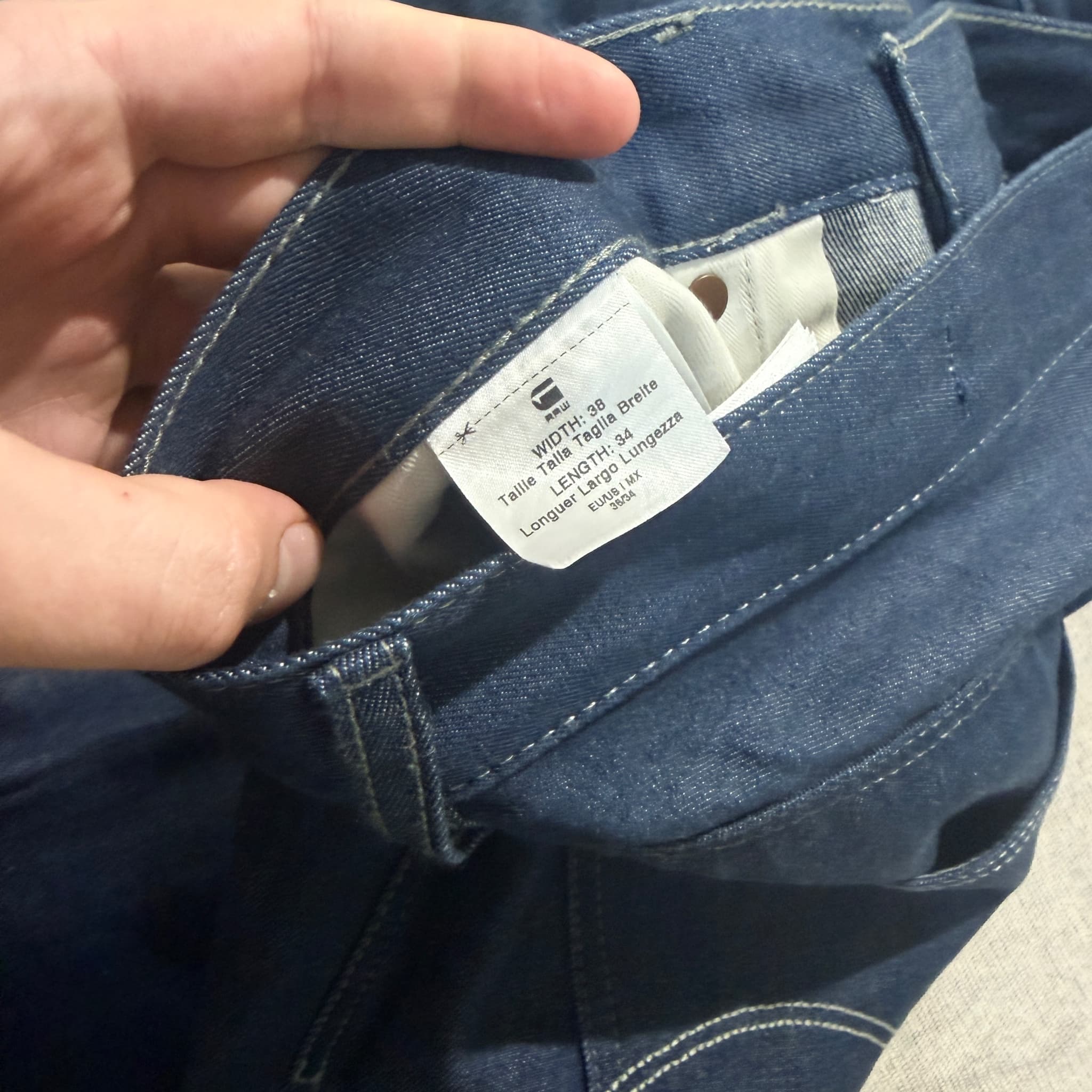 G-Star Raw Dakota Straight Leg Jeans Dark Wash Denim Men's Size 38/34 — photo 5 of 8