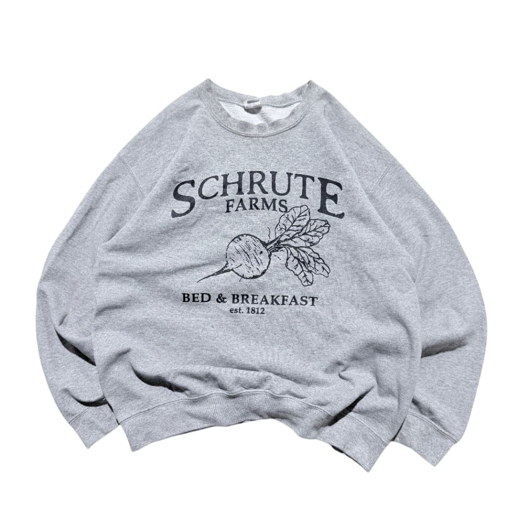 Gildan The Office Schrute Farms Bed & Breakfast Grey Sweatshirt Size L — photo 1 of 6