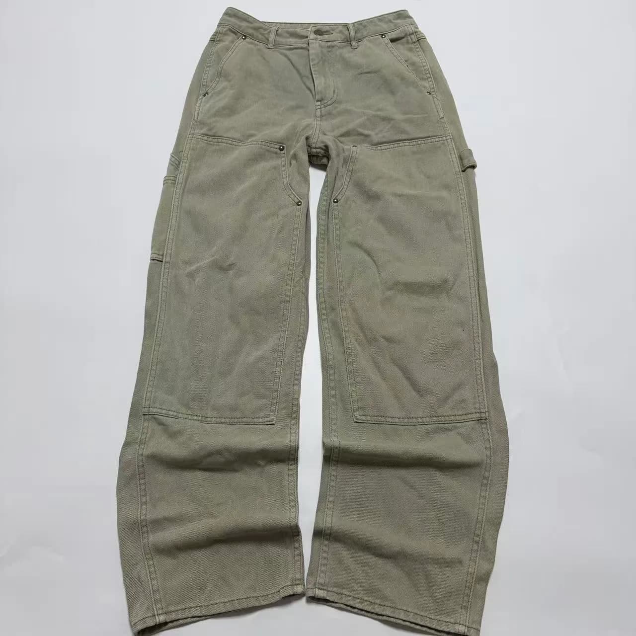 H&M Olive Green Denim Pants — photo 1 of 9