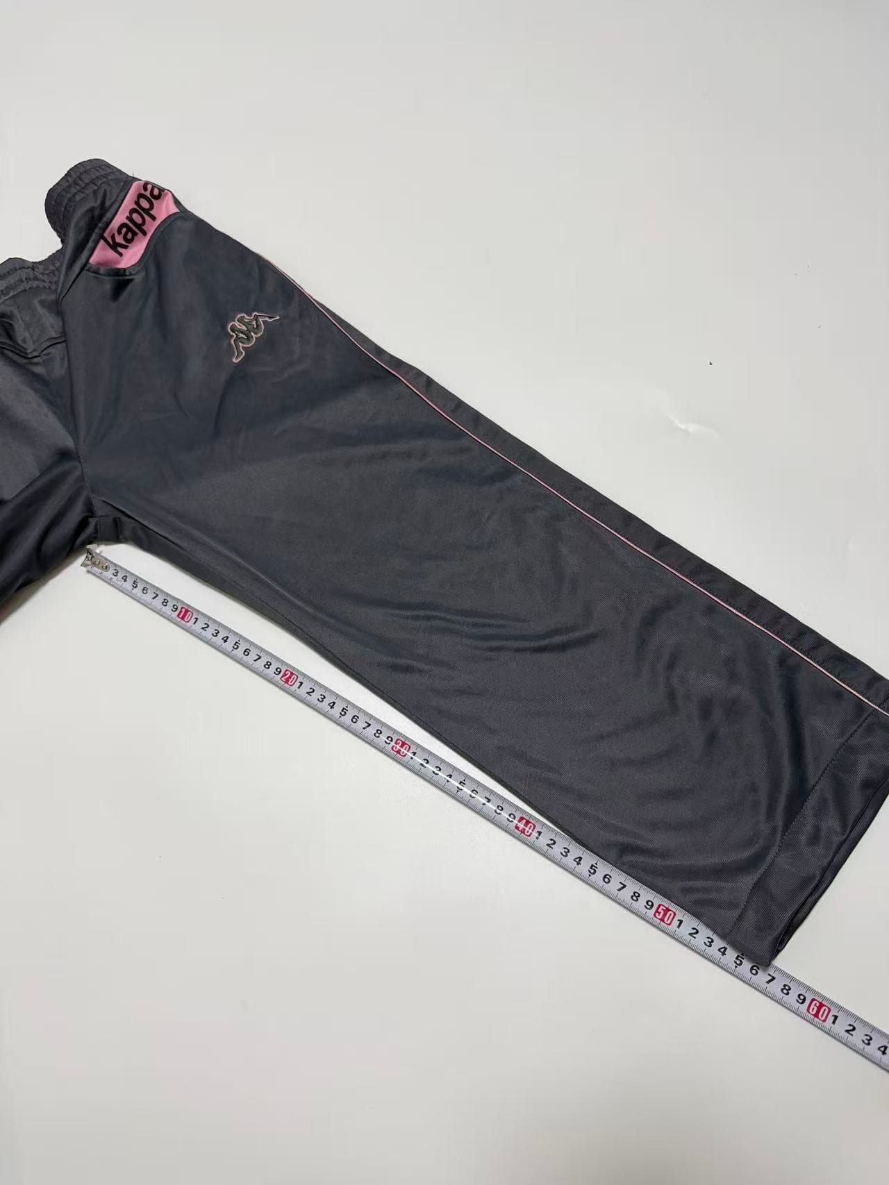Kappa Women's Grey Track Pants With Pink Logo Waistband — photo 8 of 11