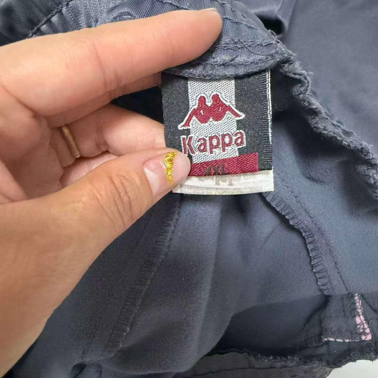 Kappa Women's Grey Track Pants With Pink Logo Waistband — photo 4 of 11