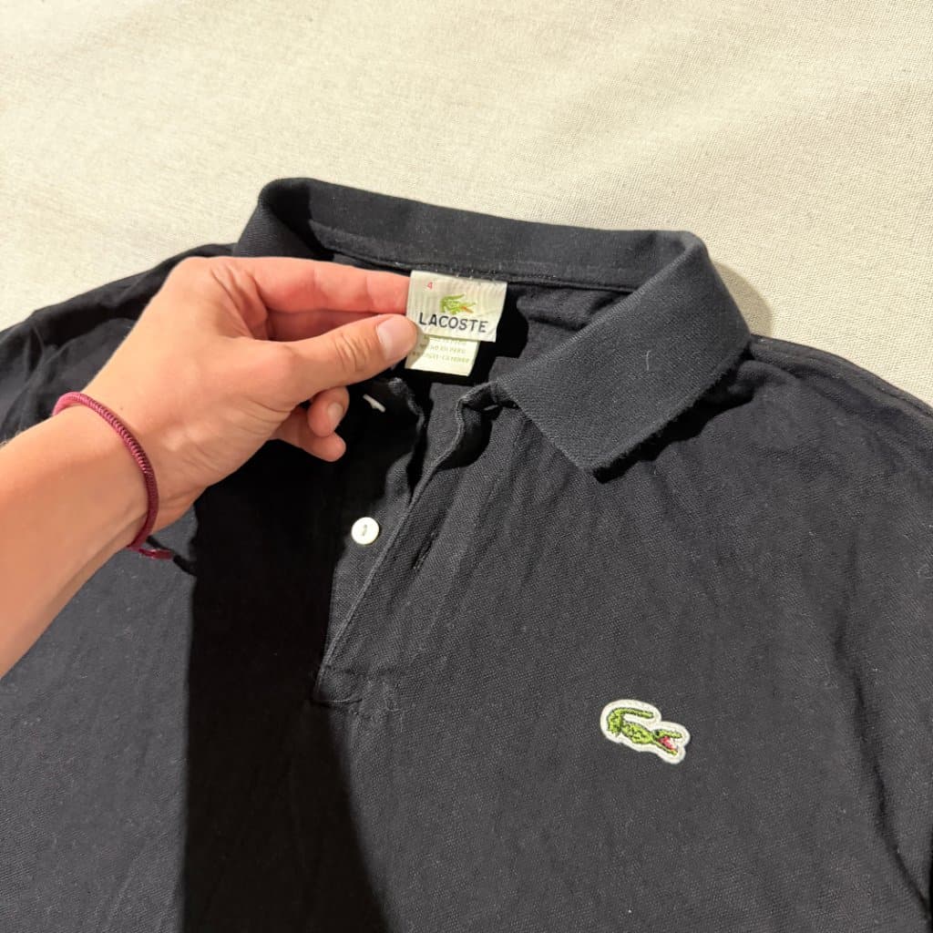Lacoste Classic Fit L.12.12 Petit Piqué Polo Shirt Black Size 4 — photo 2 of 7