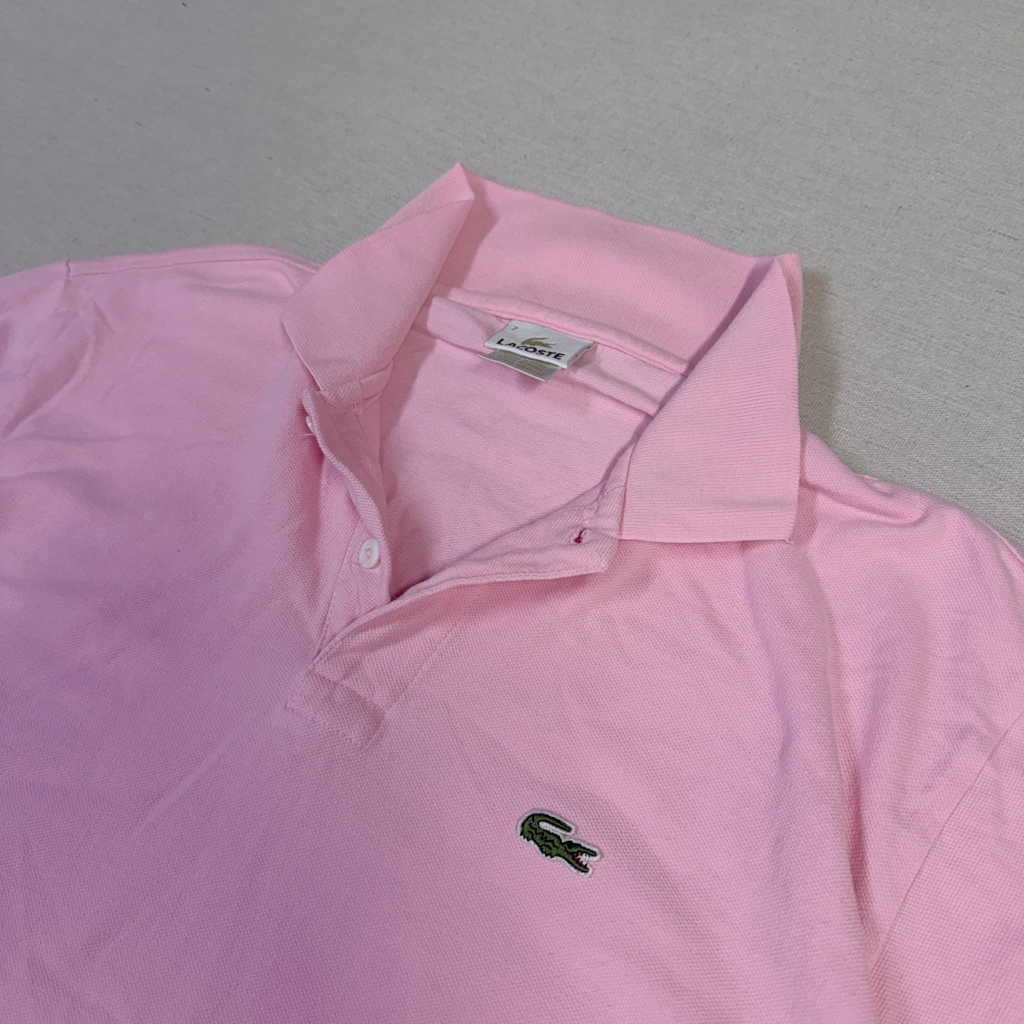 Lacoste Classic Fit L.12.12 Petit Piqué Polo Shirt Pink Size 7 — photo 2 of 7