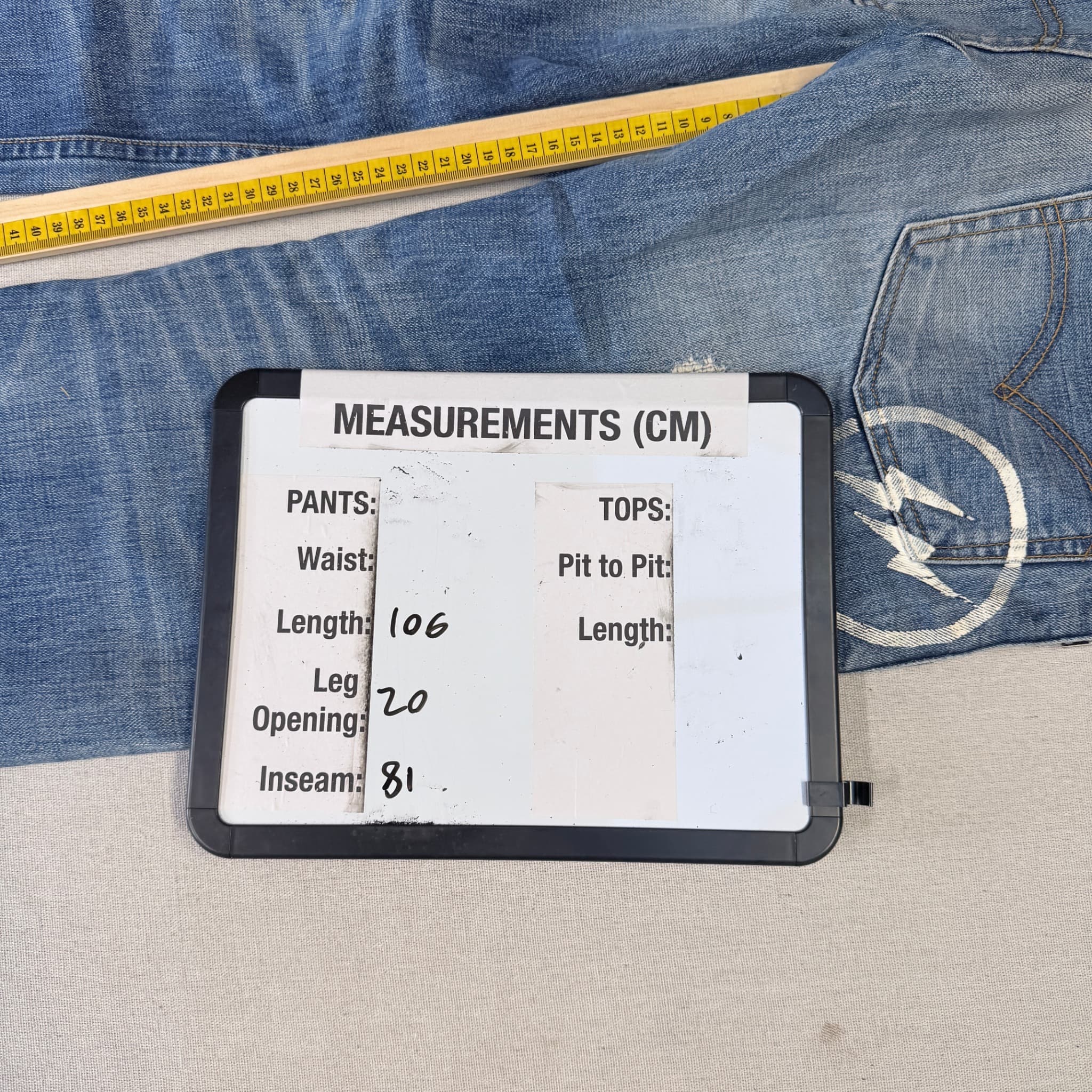 Levi Strauss x Fenom Fragment Design Distressed Acid Wash Jeans Size 30 — photo 10 of 11