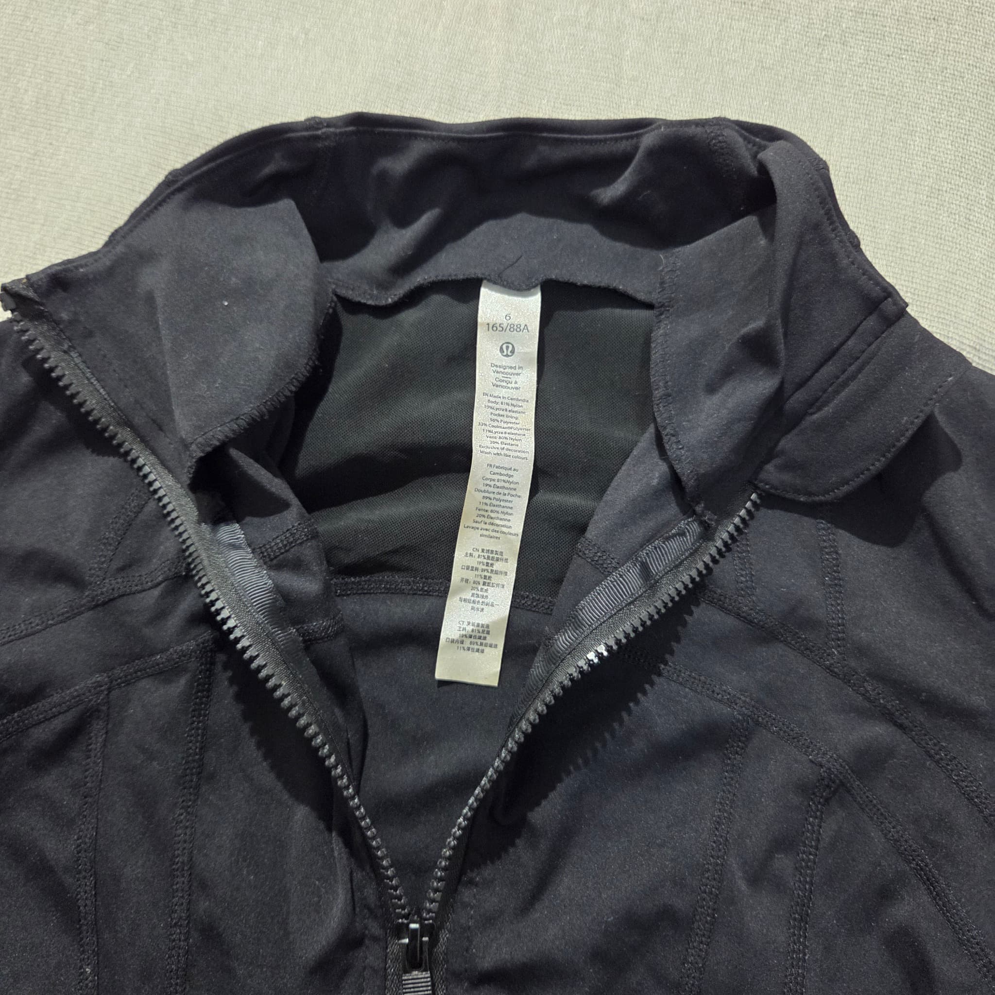 Lululemon Define Jacket Black Size 6 — photo 4 of 10
