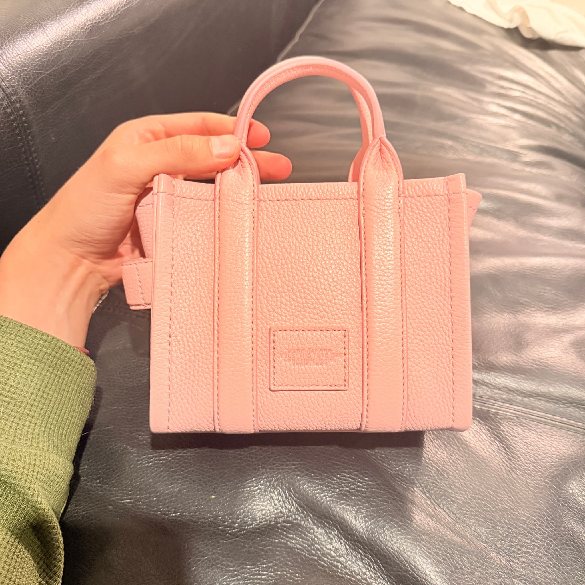 Marc Jacobs The Micro Tote Bag Pink Leather Handbag — photo 3 of 8