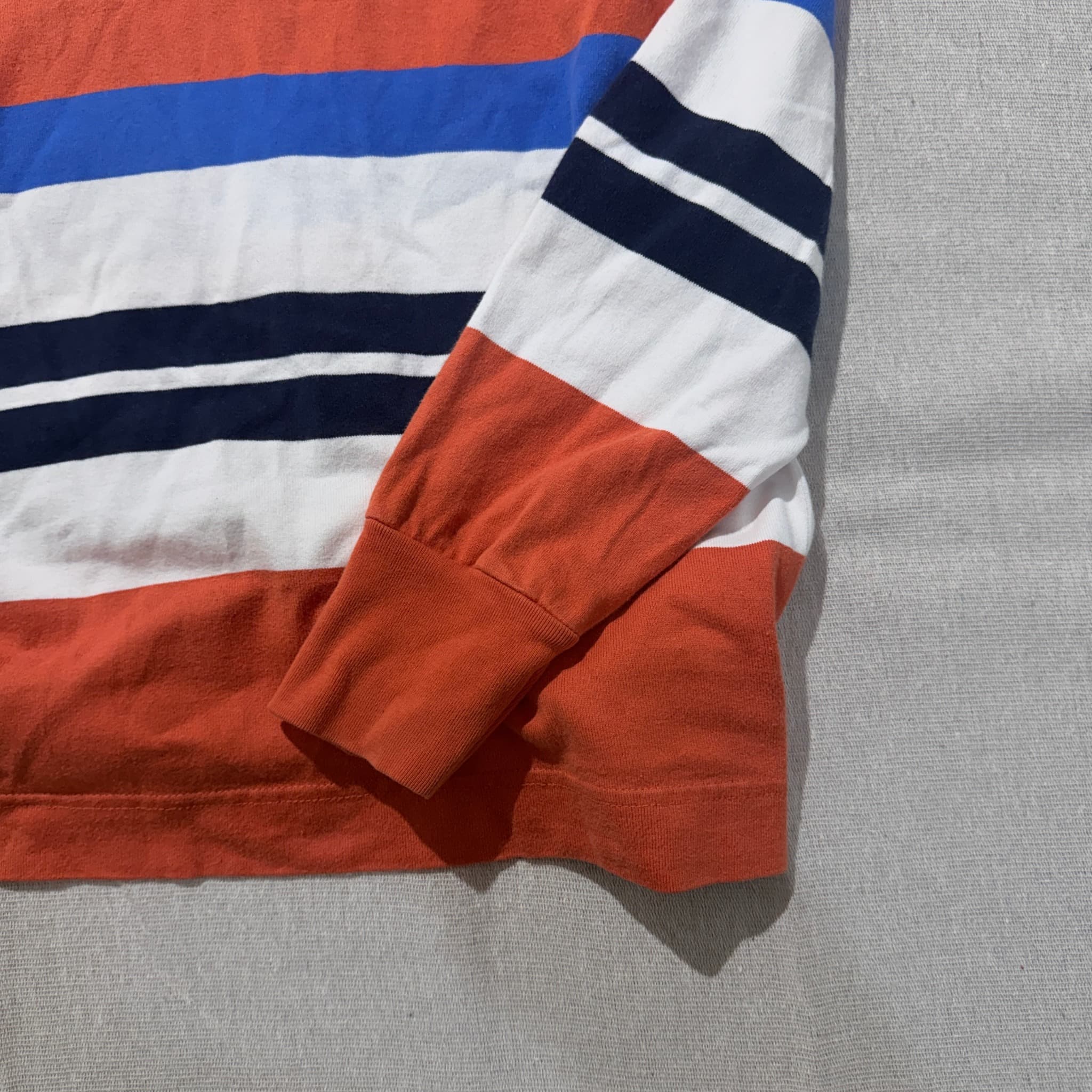 Nautica Men's Long Sleeve Striped Rugby Shirt Red Blue White XXL — photo 2 of 7