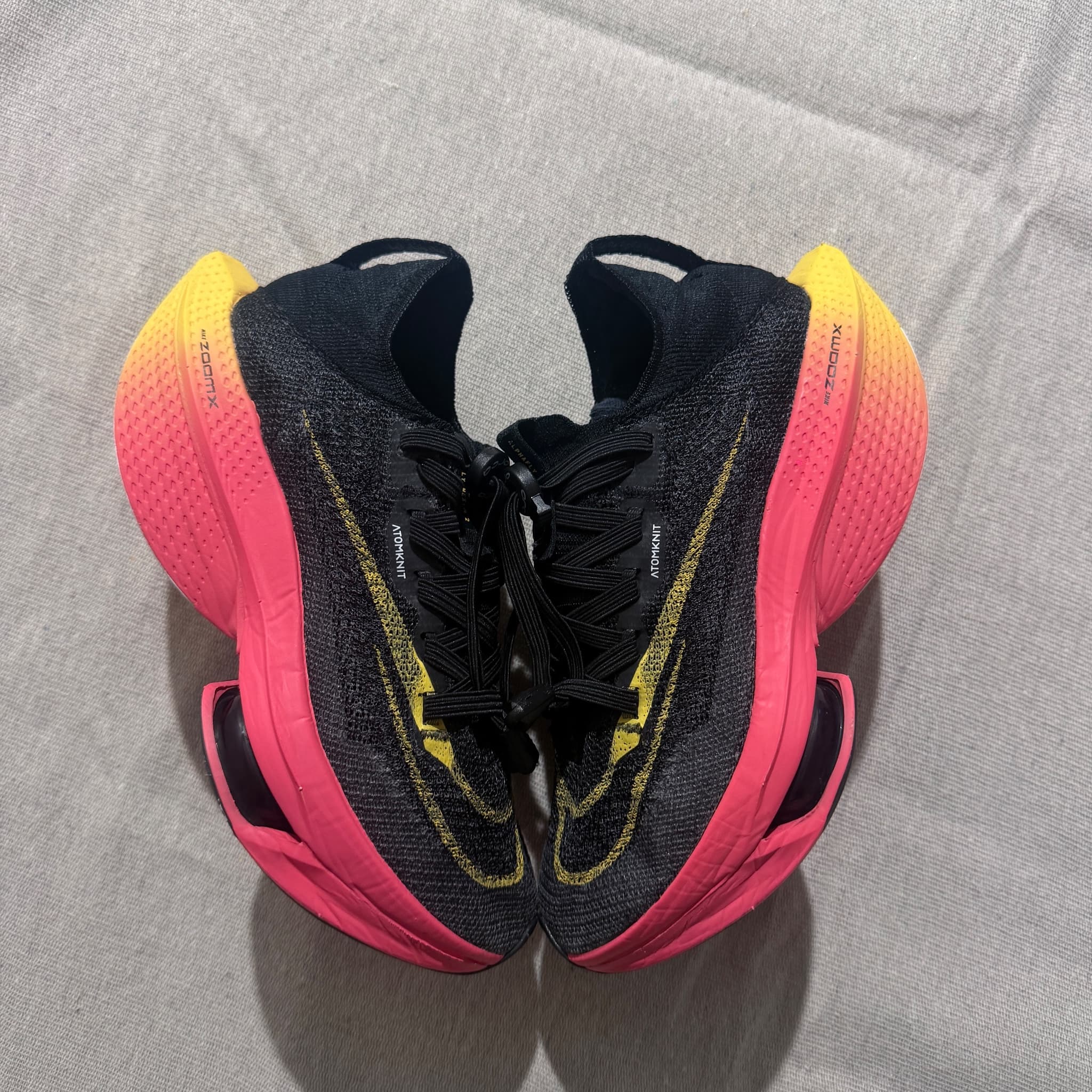 Nike Air Zoom Alphafly Next% 2 Black Yellow Strike Hyper Pink Sneakers — photo 3 of 11