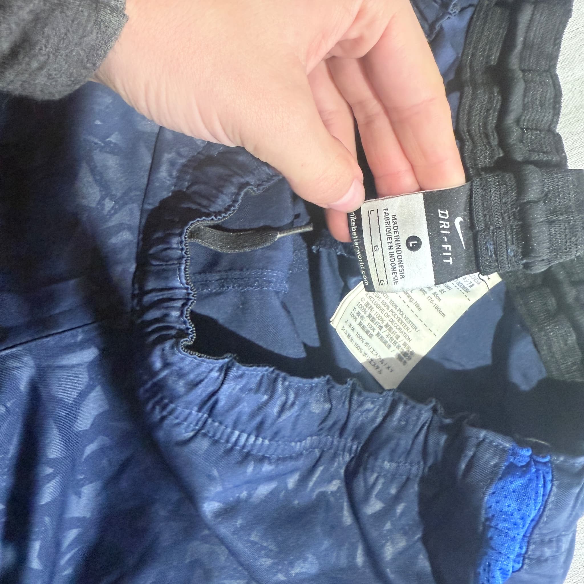 Nike Dri-FIT Men's Graphic Training Shorts Navy Blue Size L — photo 4 of 7