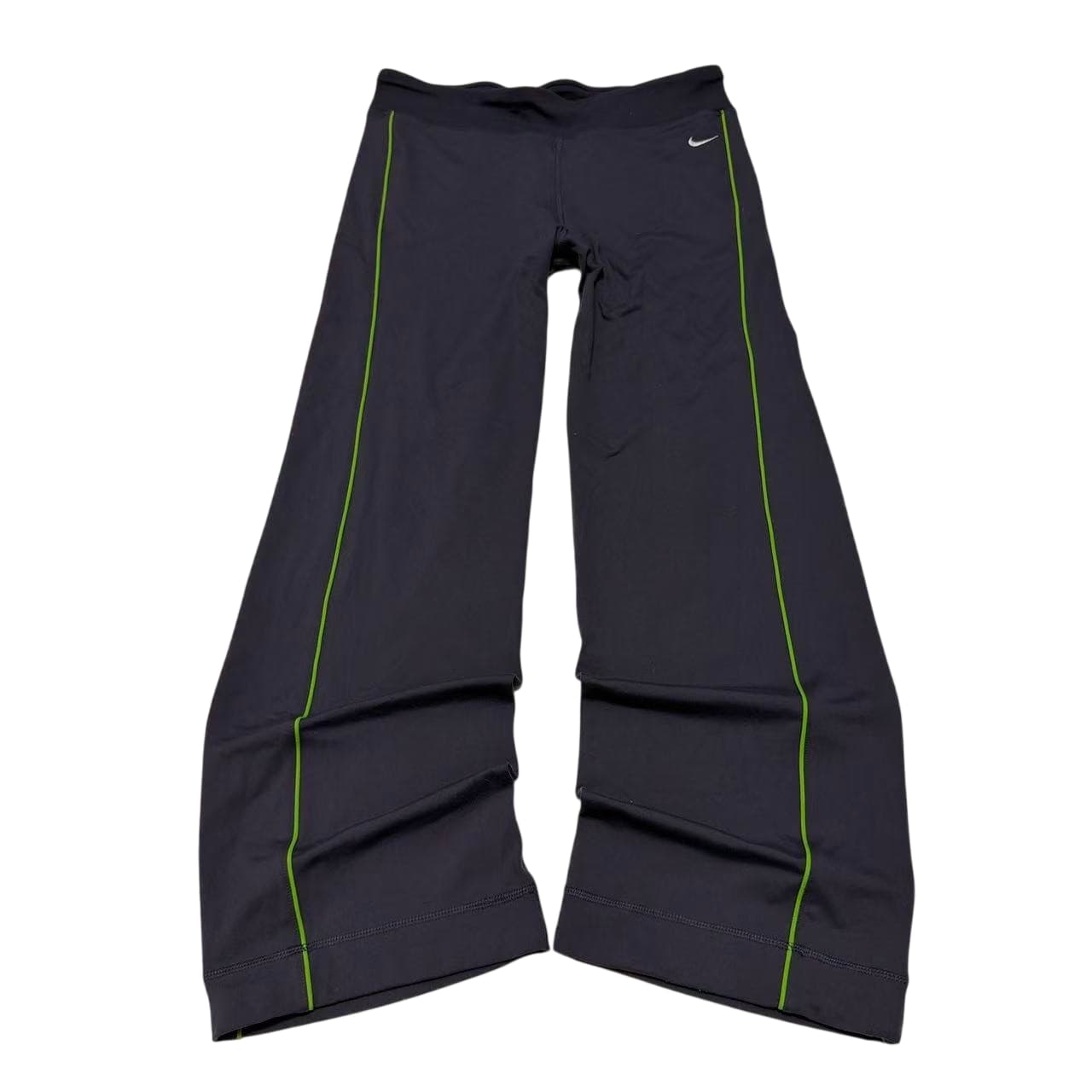 Nike Dri-Fit Women's Yoga Flare Pants Black Green — photo 1 of 10
