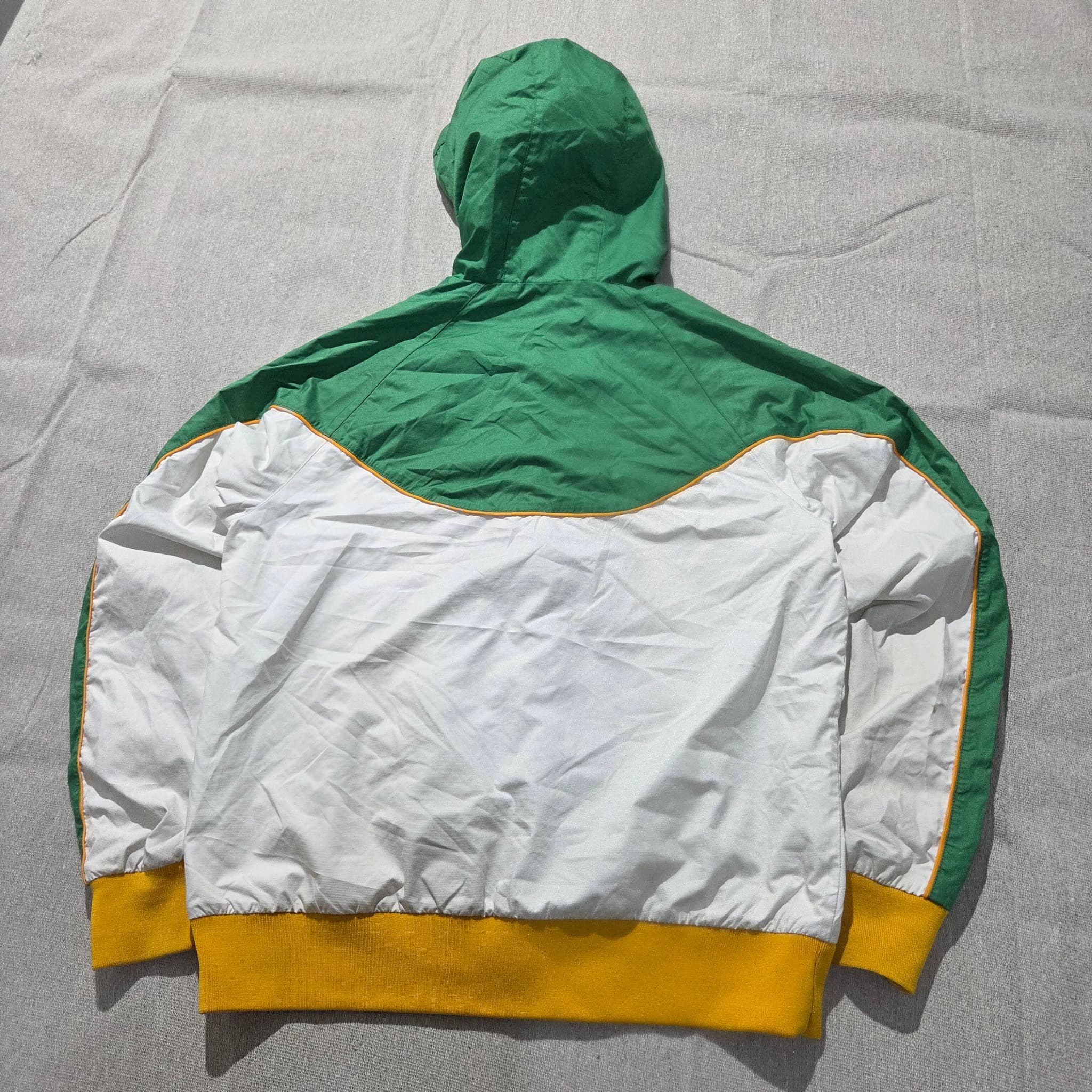 Nike Sportswear Windrunner Hooded Jacket Green White Yellow Baggy Vintage — photo 4 of 6