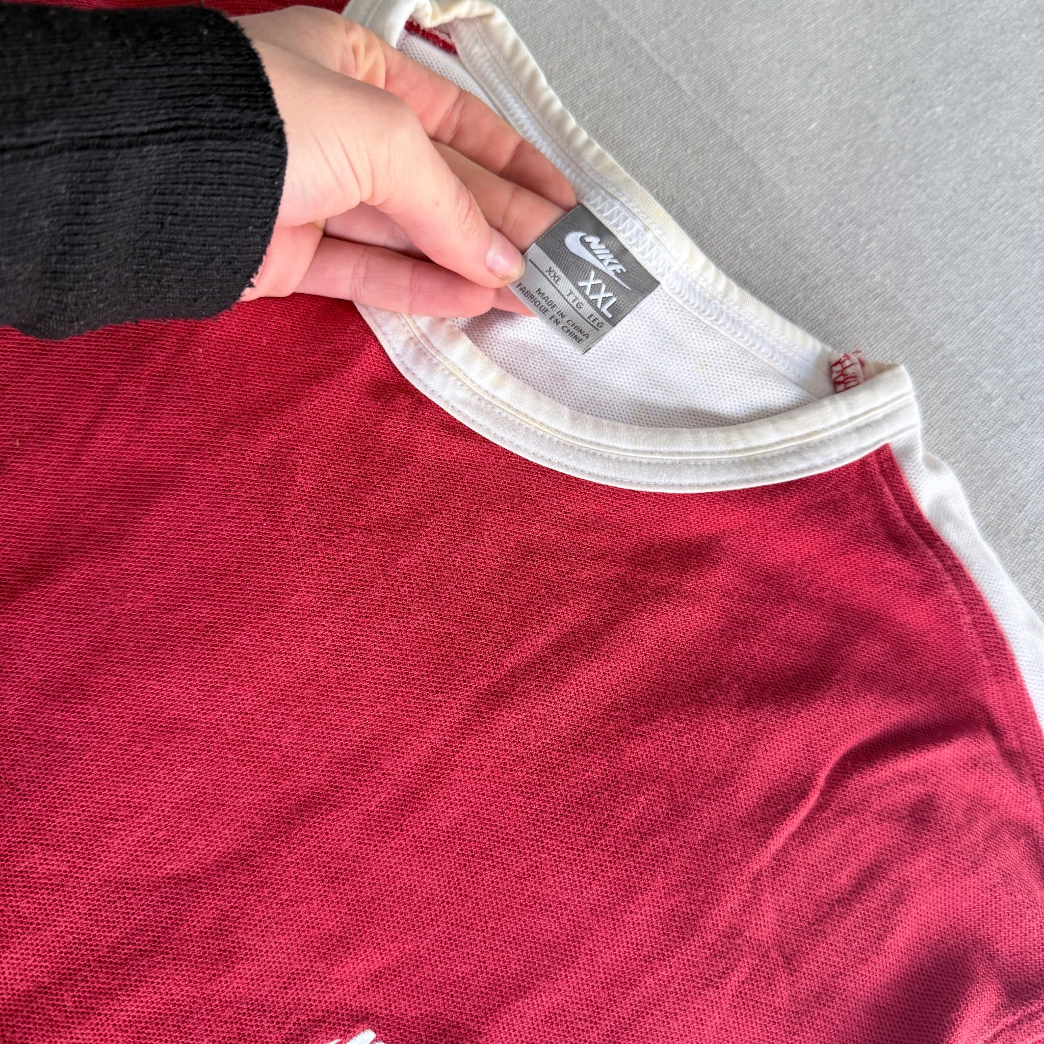 Nike Vintage Ringer T-Shirt Red With White Trim XXL — photo 3 of 4