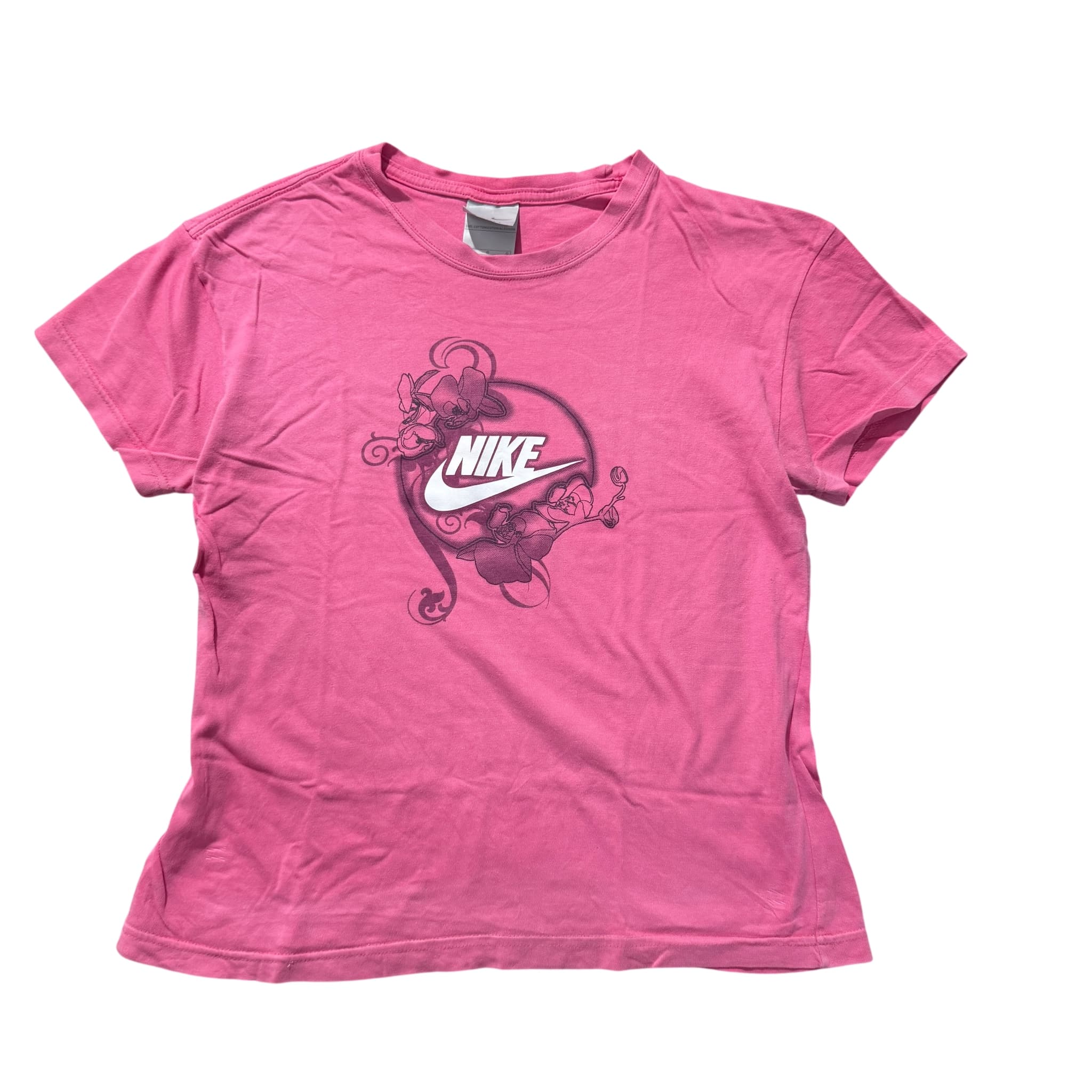 Nike Women's Pink Floral Graphic T-Shirt Size L — photo 1 of 6