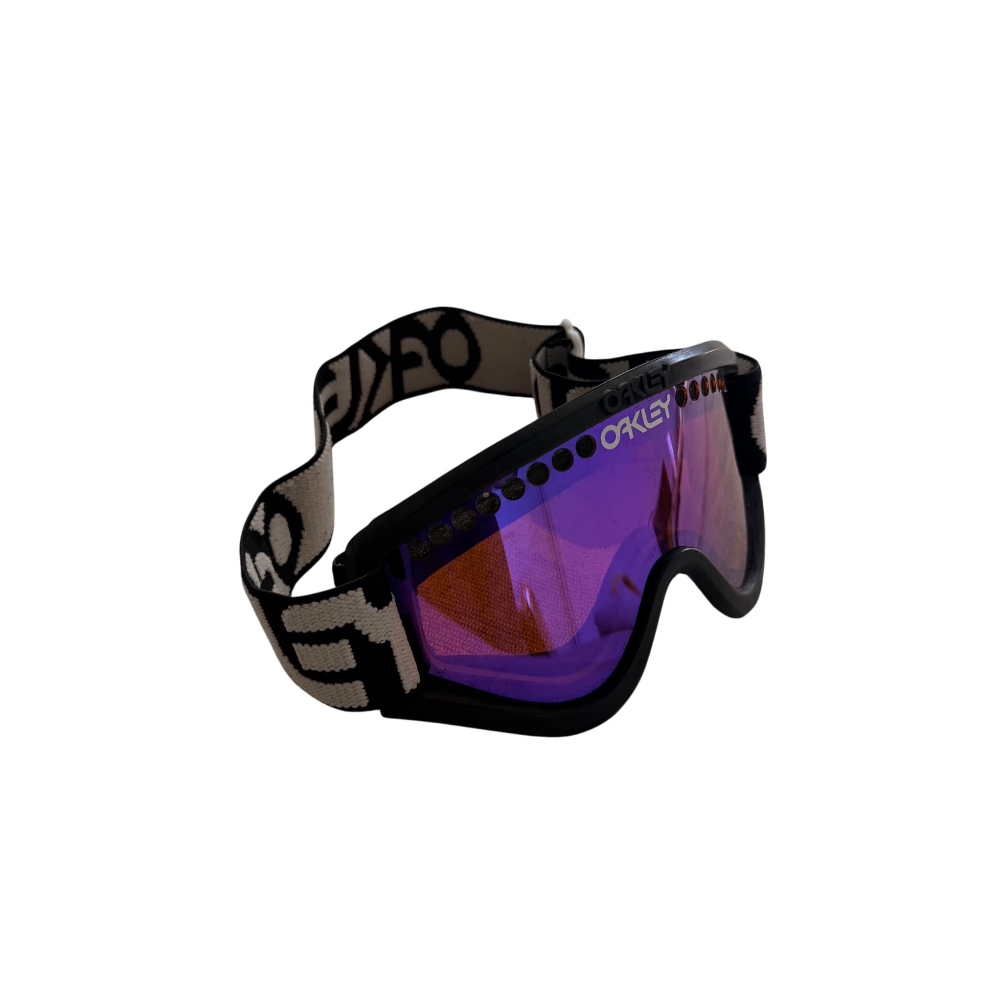 Oakley O-Frame 2.0 Pro XM Snow Goggles Black White Purple Lens — photo 1 of 7