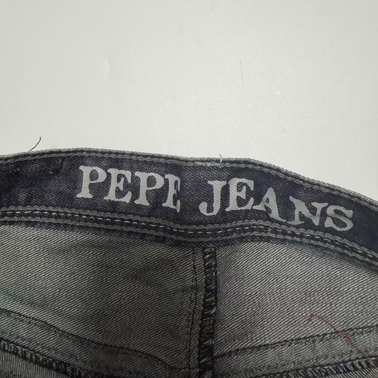 Pepe Jeans London Men's Black Denim Jeans Baggy Vintage 2000s Release 36x34 — photo 4 of 7