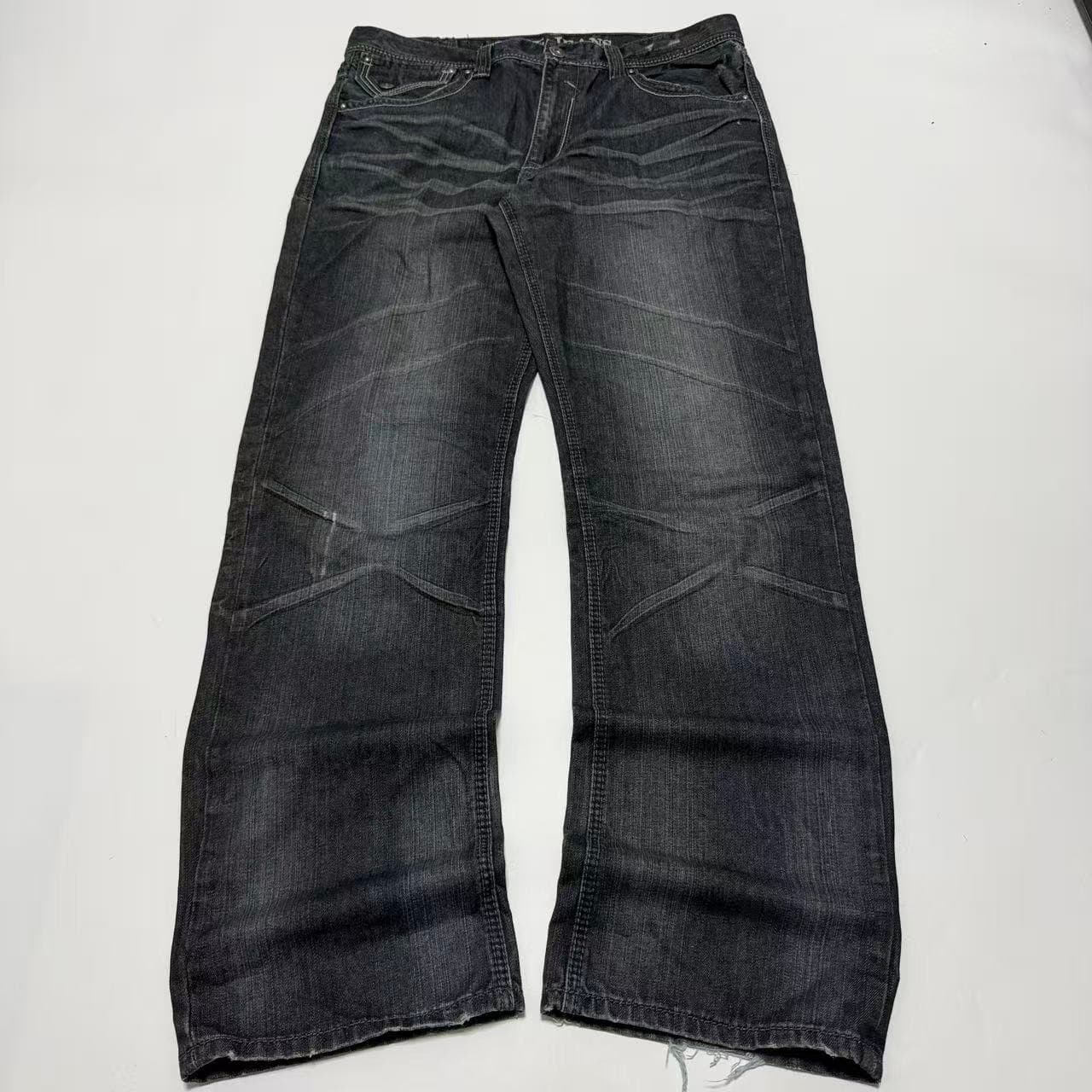Pepe Jeans London Men's Black Denim Jeans Baggy Vintage 2000s Release 36x34 — photo 2 of 7