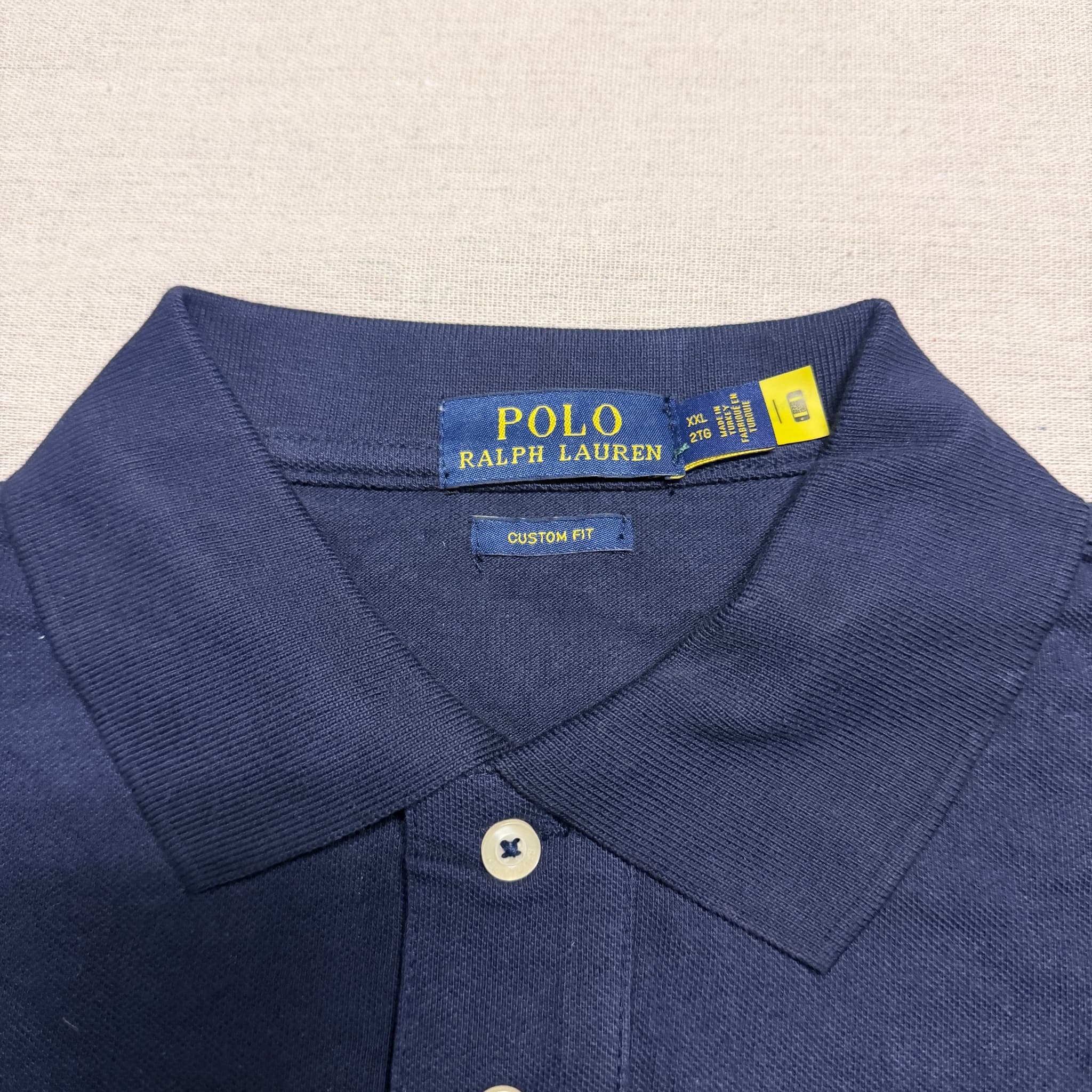 Polo Ralph Lauren Big Pony Custom Fit Polo Shirt Navy Blue XXL — photo 3 of 7