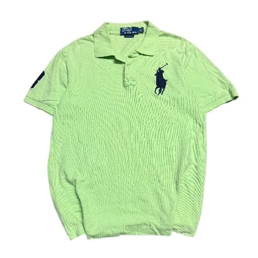 Polo Ralph Lauren Big Pony Mesh Polo Shirt Lime Green Size L — photo 1 of 6