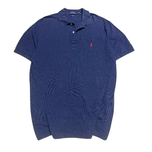Polo Ralph Lauren Classic Fit Mesh Polo Shirt Navy Blue Size L/G — photo 1 of 4
