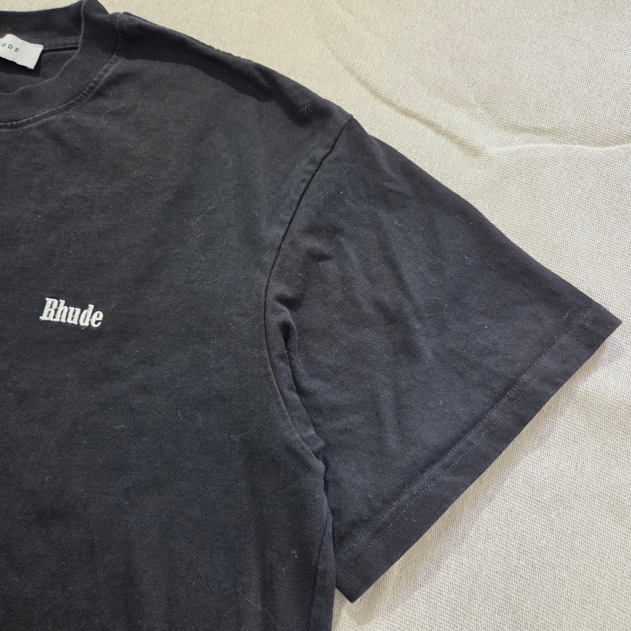Rhude Classic Logo T-Shirt Black — photo 3 of 8