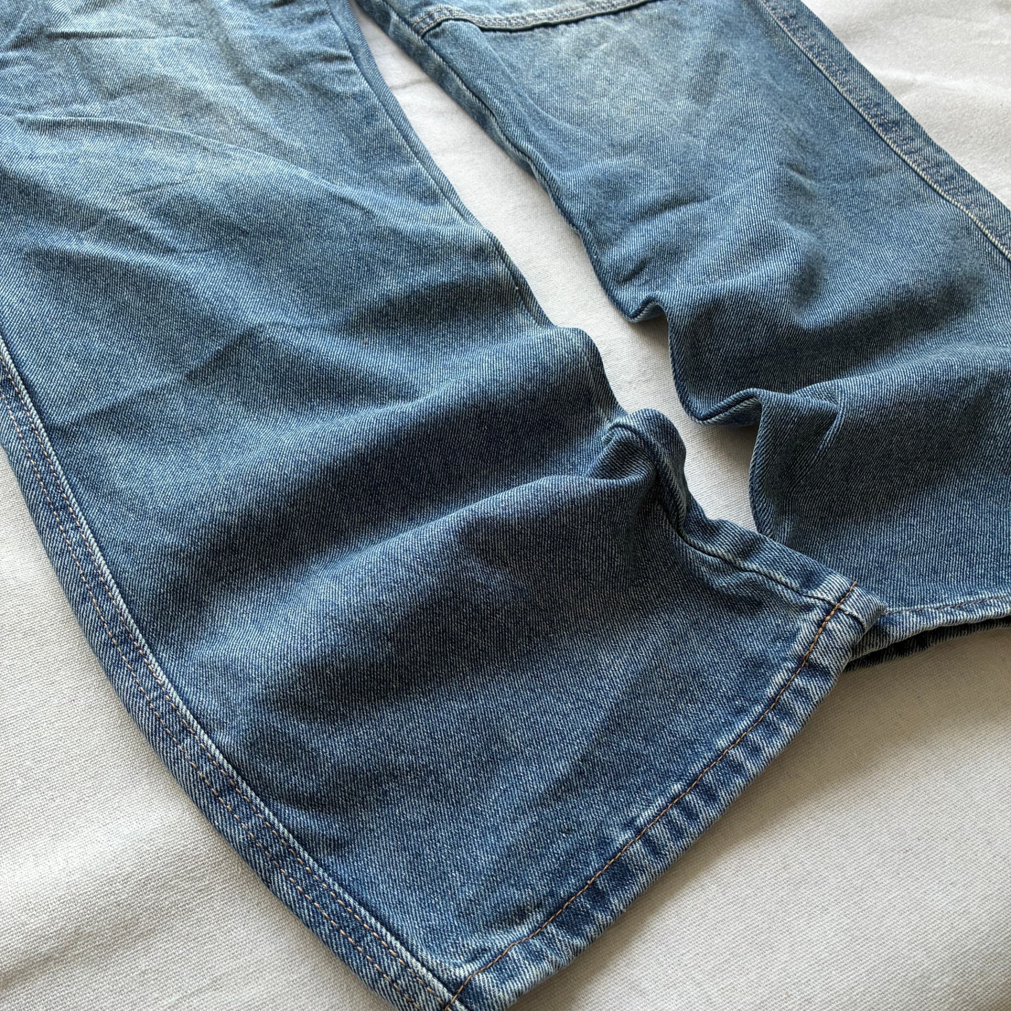 Sawenyu Vintage 90s Style Acid Wash Carpenter Jeans Blue XXL — photo 2 of 5