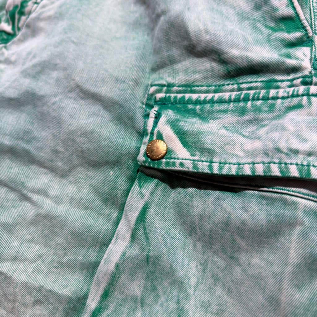 Scotch & Soda Green Acid Wash Cargo Shorts Size 32 — photo 3 of 9