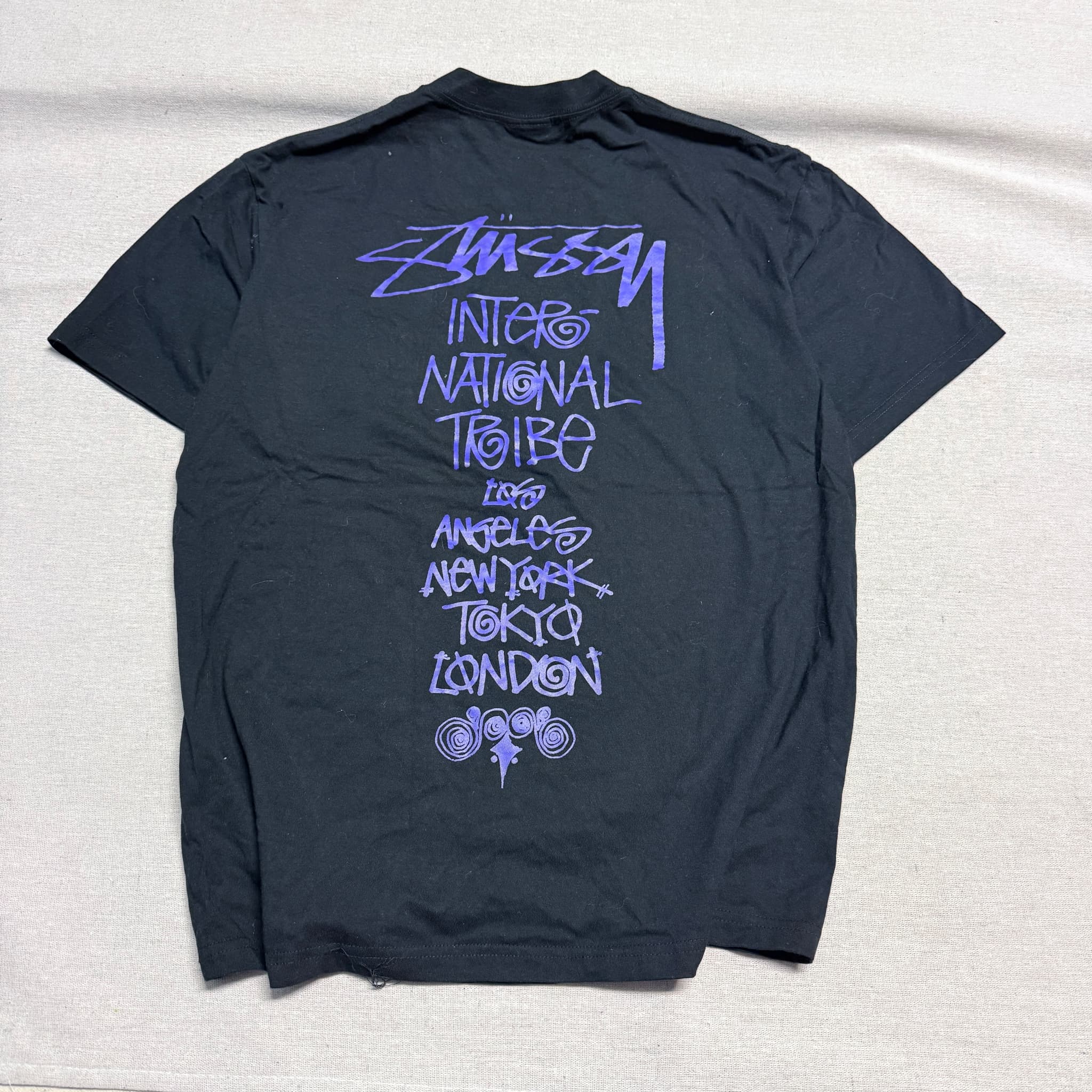 Stüssy International Tribe Black T-Shirt Size Large — photo 3 of 4