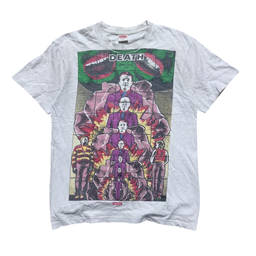 Supreme Gilbert & George Death Tee White Size Small — photo 1 of 7