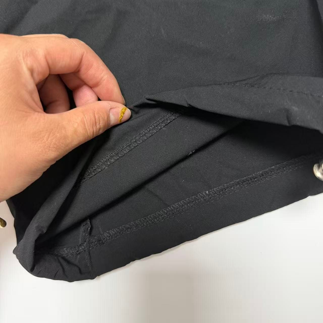 Unbranded Black Nylon Wide-Leg Cargo Pants — photo 3 of 5