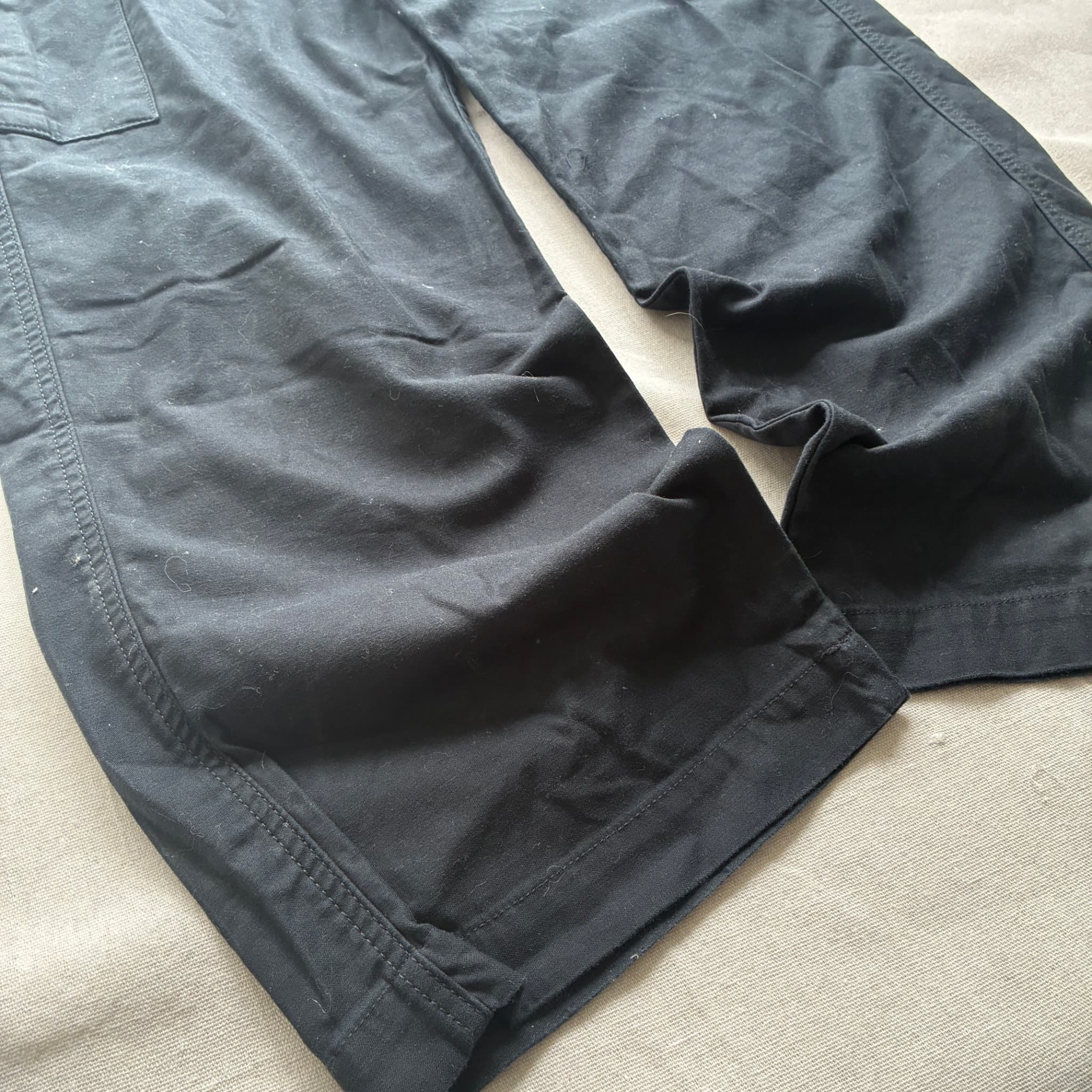 Uniqlo Black Cargo Pants Utility Trousers Size L — photo 2 of 11