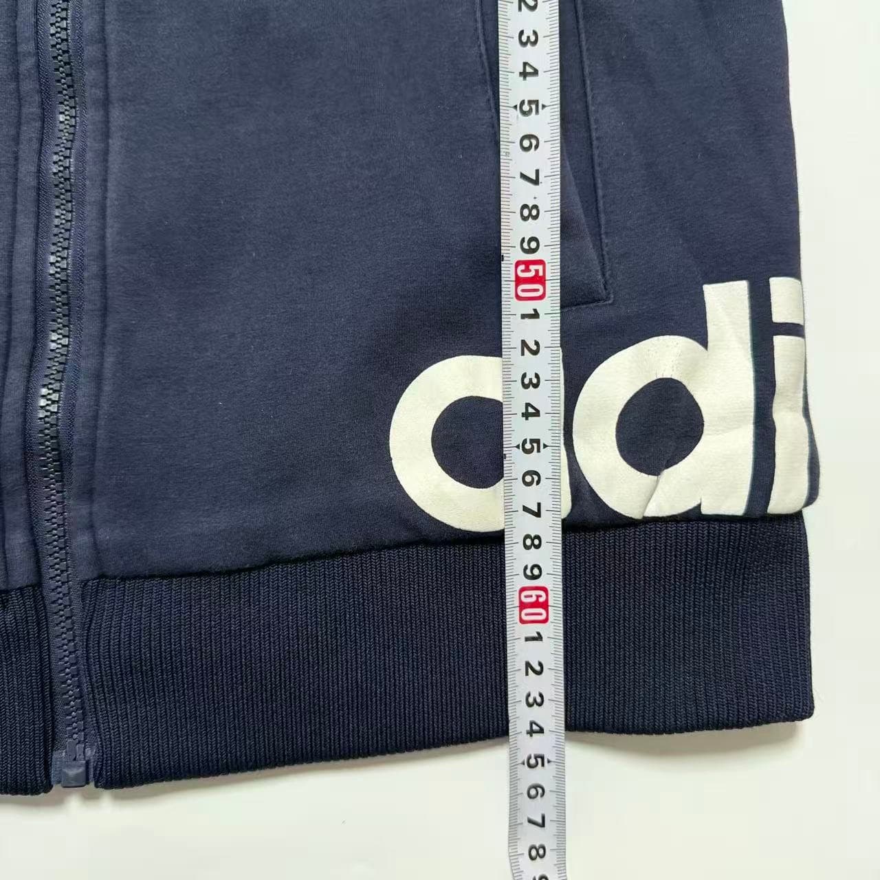 Vintage 2000s Adidas Colorblock Full-Zip Hoodie Red Navy L — photo 6 of 7