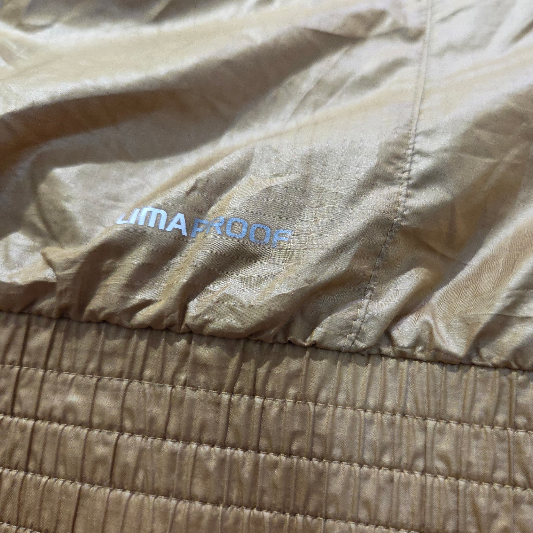 Vintage 2000s Adidas Gold Metallic Windbreaker Jacket — photo 6 of 10
