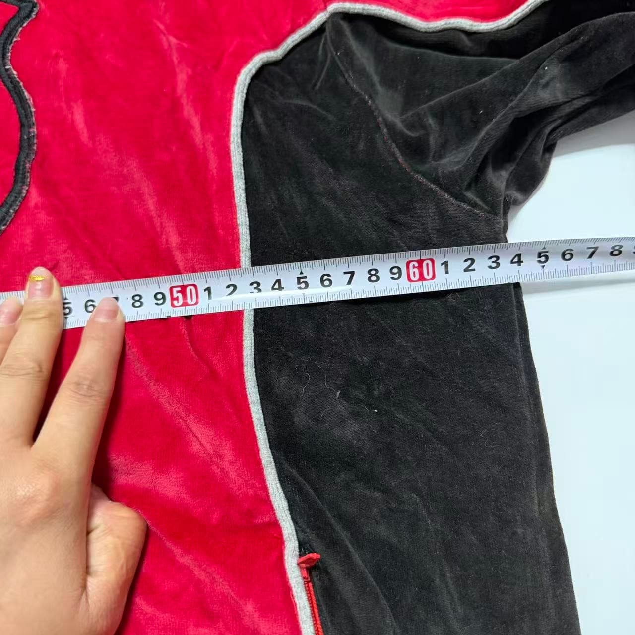Vintage 2000s Enyce Red Velour Track Jacket — photo 6 of 7