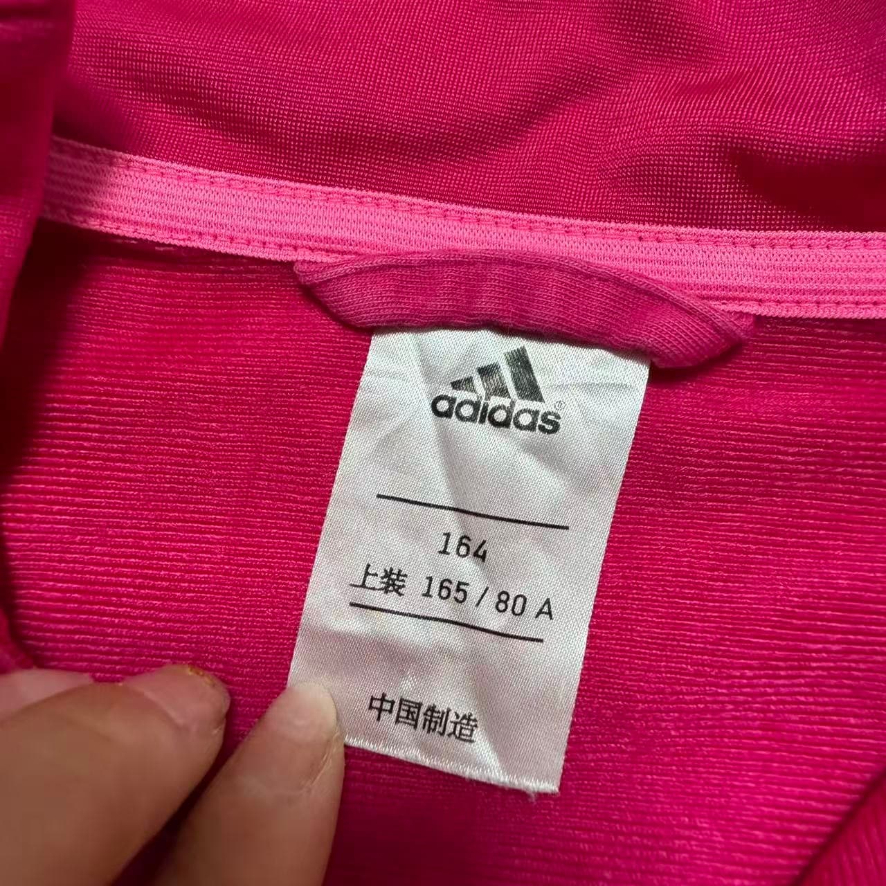 Vintage Adidas Magenta Full-Zip Track Jacket — photo 4 of 7