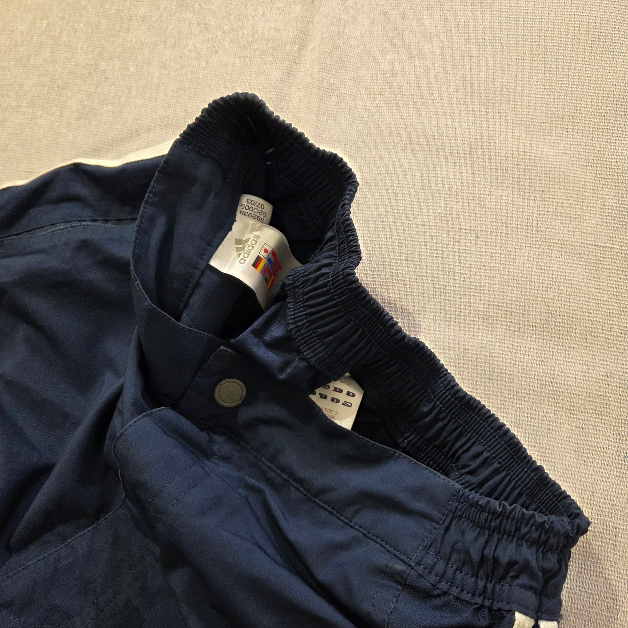Vintage Adidas Navy Blue Technical Track Pants — photo 6 of 12