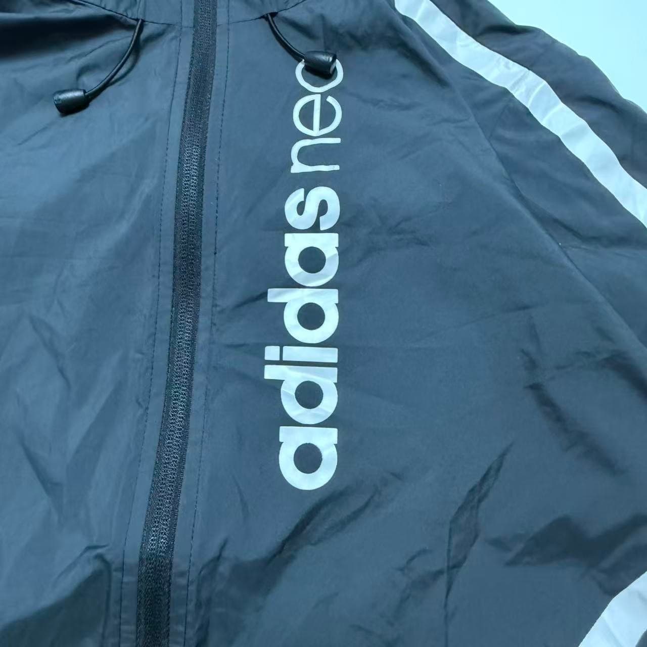 Vintage Adidas Neo Black Windbreaker Jacket — photo 4 of 7