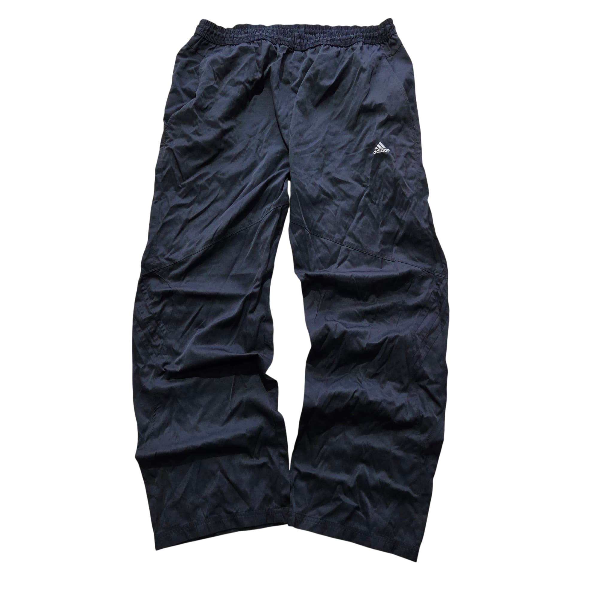 Vintage Adidas Nylon Track Pants Black Baggy 2000s Release — photo 1 of 6
