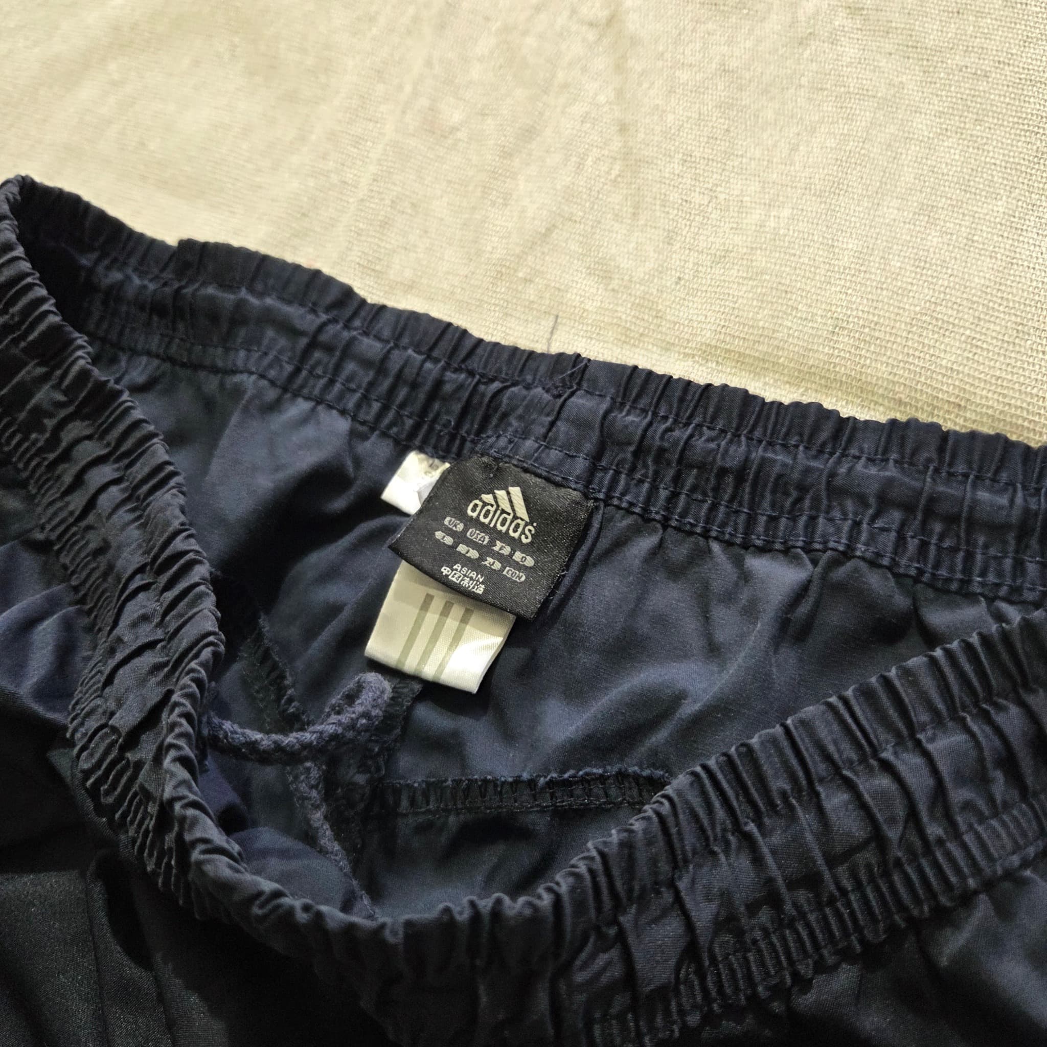 Vintage Adidas Nylon Track Pants Black Baggy 2000s Release — photo 4 of 6