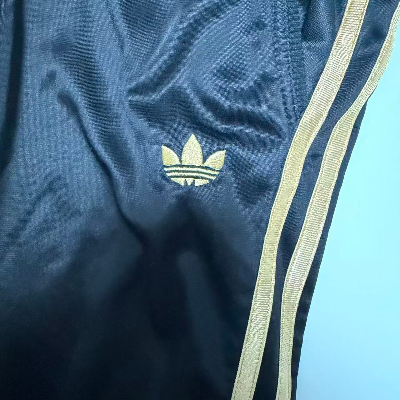 Vintage Adidas Originals Black & Gold Track Pants — photo 2 of 9