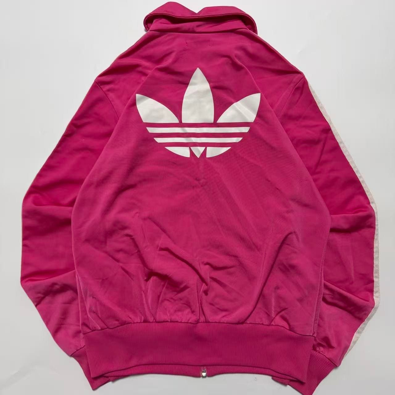 Vintage Adidas Originals Pink Trefoil Track Jacket — photo 2 of 9