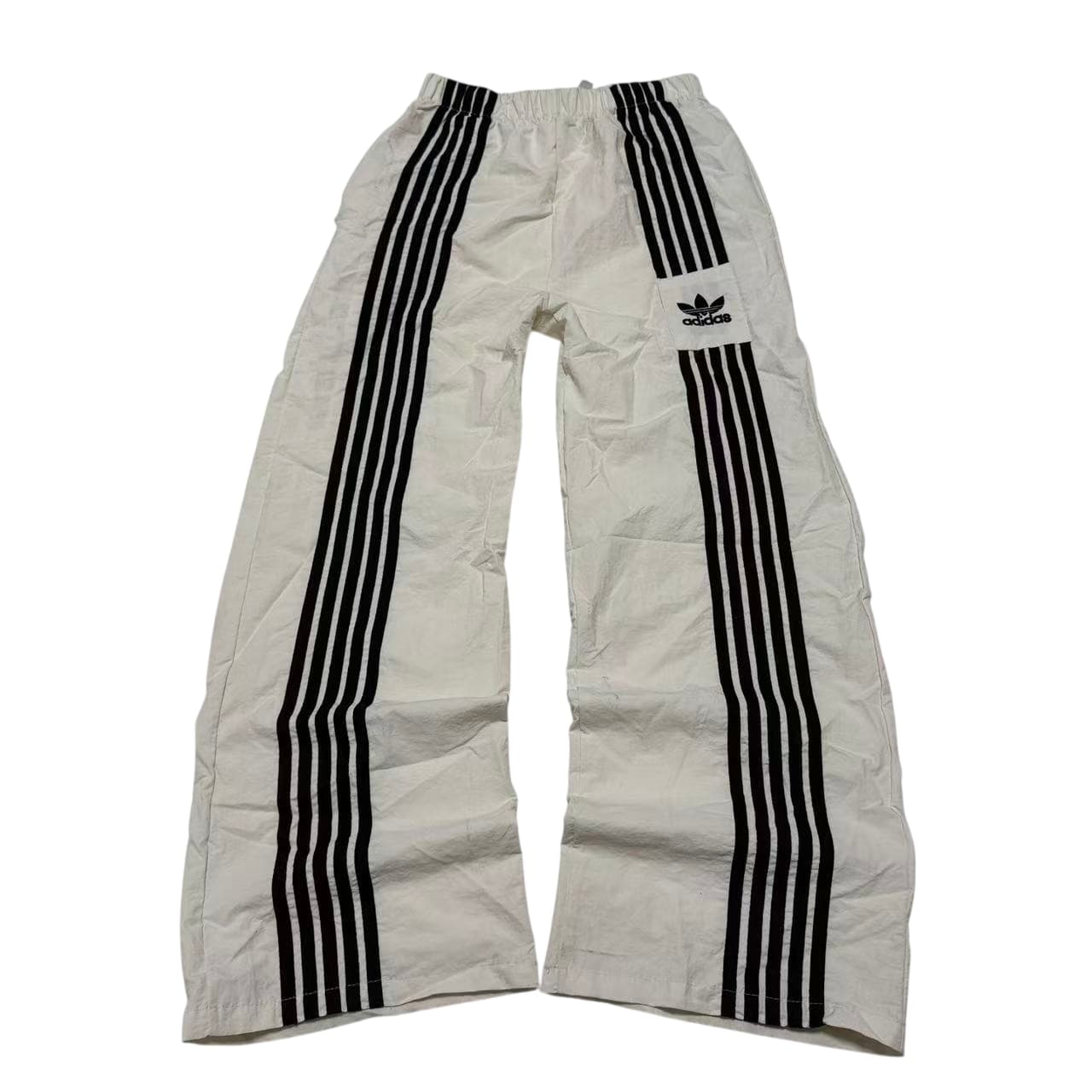 Vintage Adidas Originals Wide Leg Track Pants White Black — photo 1 of 10