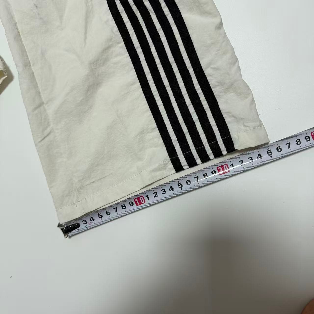 Vintage Adidas Originals Wide Leg Track Pants White Black — photo 6 of 10
