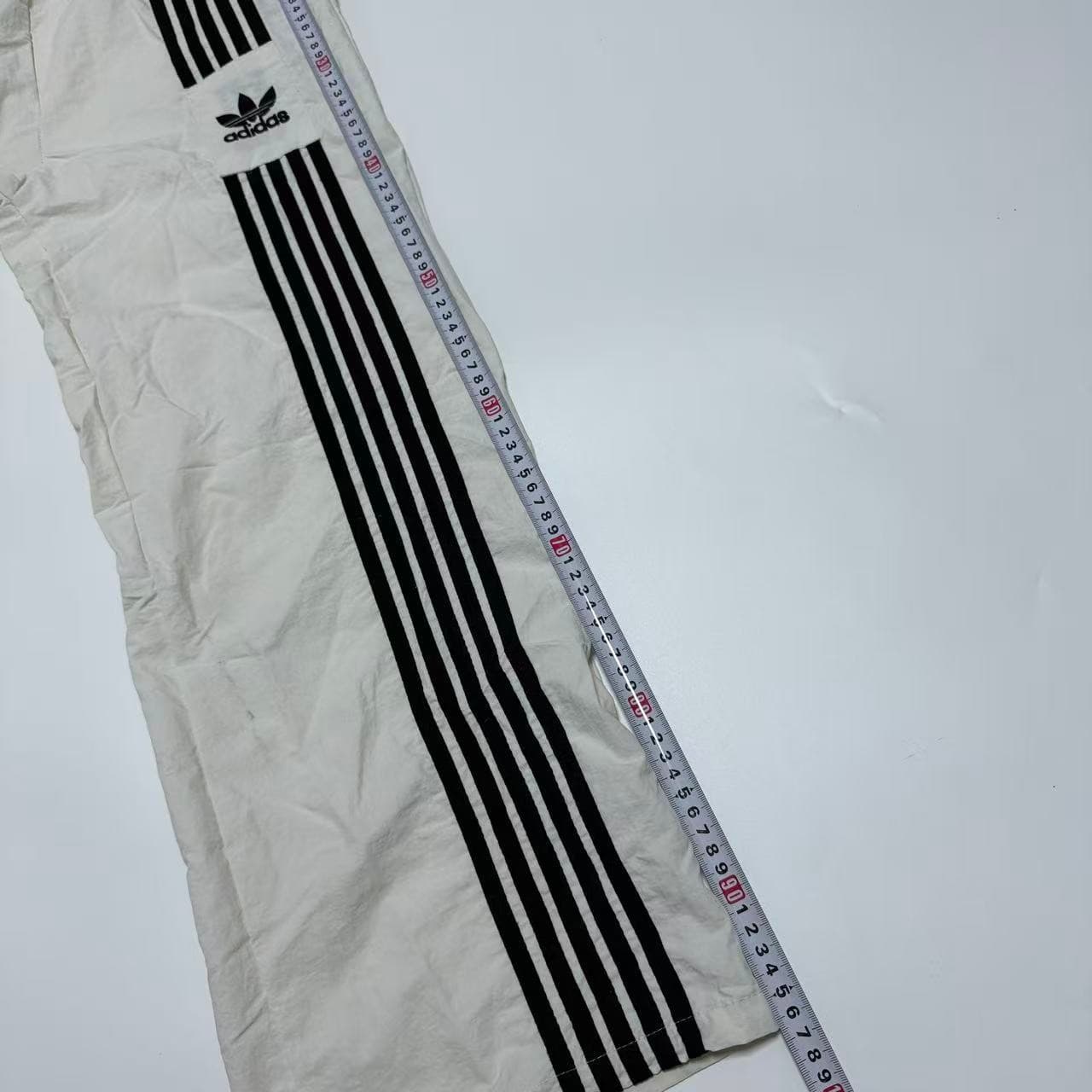 Vintage Adidas Originals Wide Leg Track Pants White Black — photo 9 of 10