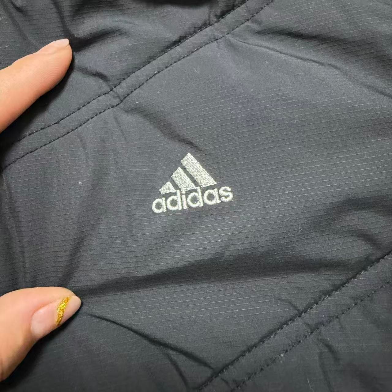 Vintage Adidas Puffer Jacket Black 3-Stripe L — photo 5 of 7