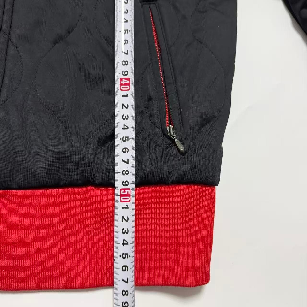 Vintage Adidas Quilted Track Jacket Black Red — photo 5 of 7