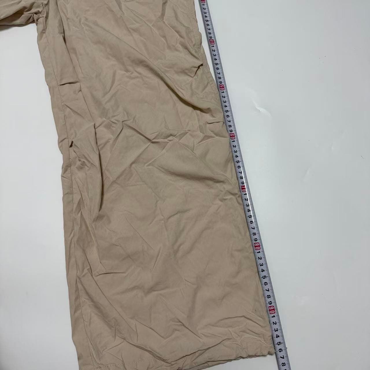 Vintage Adidas Wide Leg Parachute Pants Beige L — photo 7 of 11