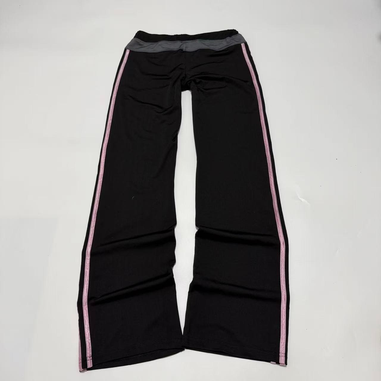 Vintage Adidas Women's Black Track Pants Pink Stripes — photo 4 of 10